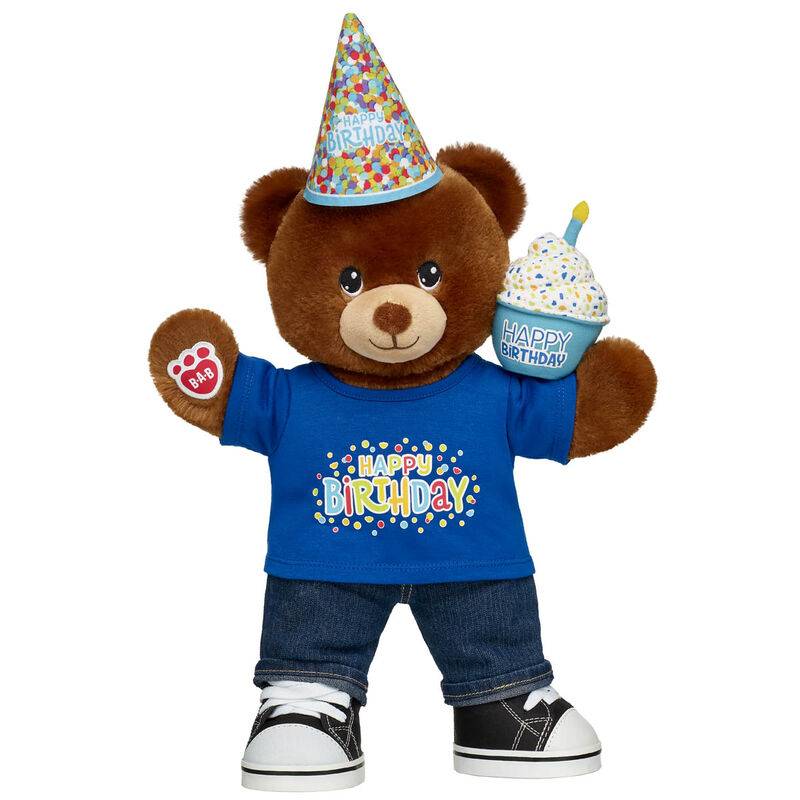 Birthday Treat Bear Blue Gift Set