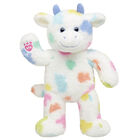 Colorful Splatter Cow Stuffed Animal 