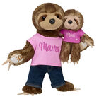 Brown Sloth Soft Toy Mama and Mini Gift Set 