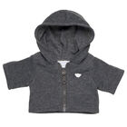 Charcoal Grey Zip Hoodie Plush Accessory - Build-A-Bear®