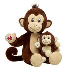 Smiley Monkey Stuffed Animal & Mini Beans Gift Set