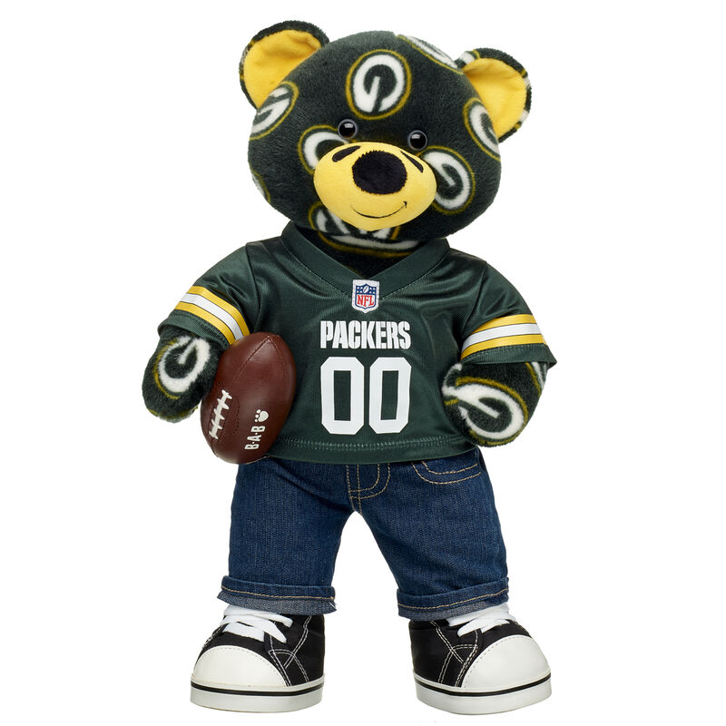 Football Bear Green Bay Packers Gift Set - Build-A-Bear Workshop