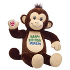 Personalized Embroidered Smiley Monkey Stuffed Animal