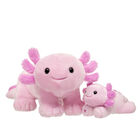 Pink Axolotl Stuffed Animal & Mini Beans Gift Set