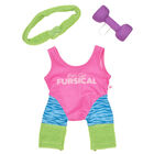 80s Exercise Outfit w/ Headband & Plush Weight - Build-A-Bear®