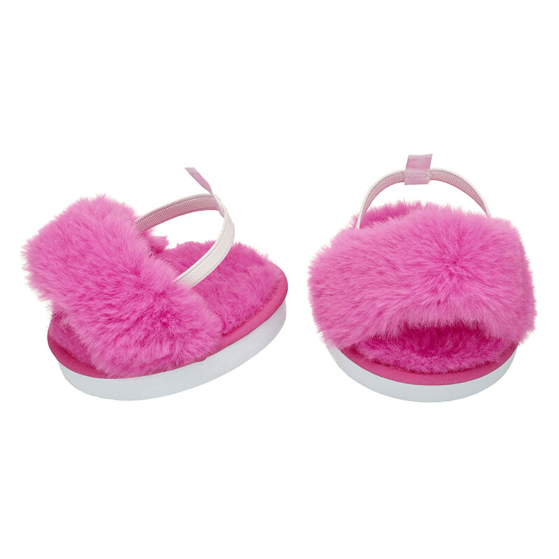 Pink Fuzzy Slippers - Build-A-Bear Workshop®