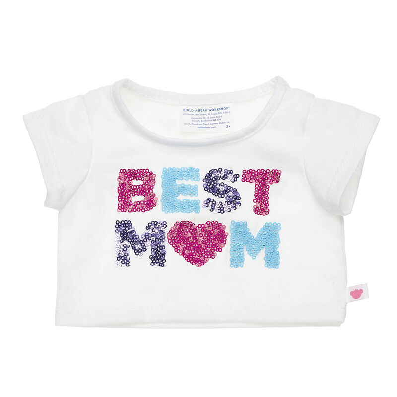 Best Mom Sequin T-Shirt for Stuffed Animals - Build-A-Bear Workshop®