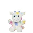 Build-A-Bear Mini Beans Colorful Splatter Cow Stuffed Animal