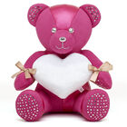 Online Exclusive Shimmering Heart Build-A-Bear Collectible Featuring Swarovski® crystals and pearls with White Heart