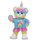 Rainbow Party Teddy Bear Unicorn Gift Set