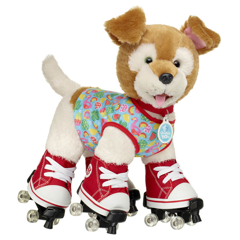 Promise Pets™ Brown ‘n’ White Puppy Summer Skates Gift Set - Build-A-Bear Workshop®