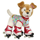 Promise Pets™ Brown ‘n’ White Puppy Stuffed Animal Summer Skates Gift Set