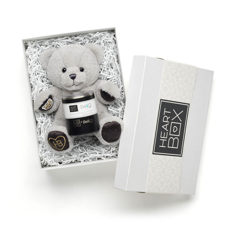 Celebration Teddy Bear with Swig Life Stainless Steel Insulated Lowball Stuffed Animal Gift Set - Build-A-Bear Workshop®